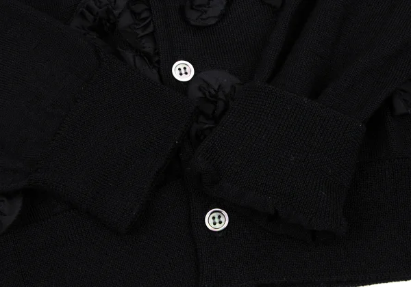 COMME des GARCONS Ribbon Taping Wool Knit Cardigan K-166889_008