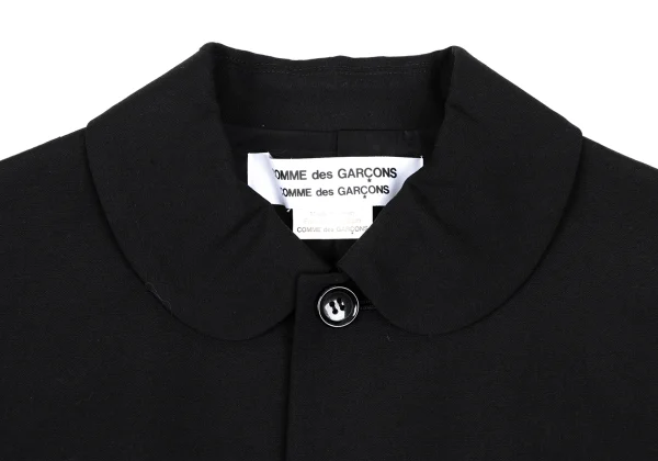 COMME des GARCONS Wool Hem Frill Raglan Round Collar Jacket K-166891_004