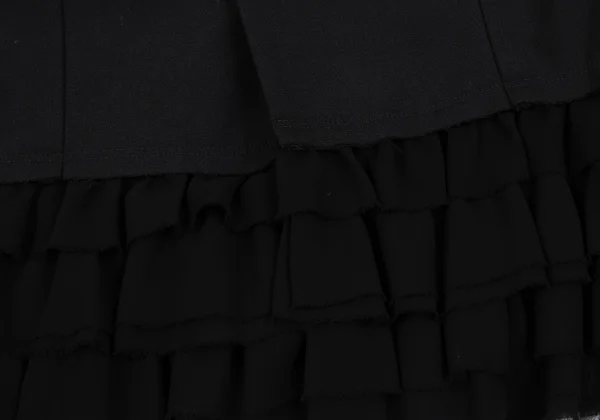 COMME des GARCONS Wool Hem Frill Raglan Round Collar Jacket K-166891_010