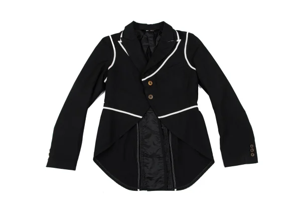 COMME des GARCONS Poly Taping Design Swallowtail Jacket K-166893_002