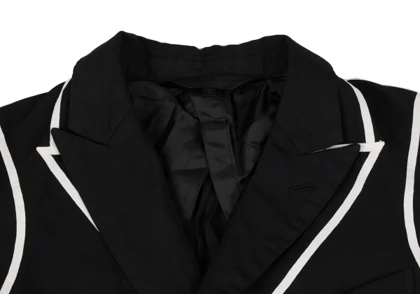 COMME des GARCONS Poly Taping Design Swallowtail Jacket K-166893_004