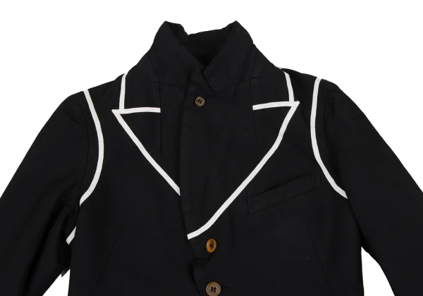 COMME des GARCONS Poly Taping Design Swallowtail Jacket K-166893_006