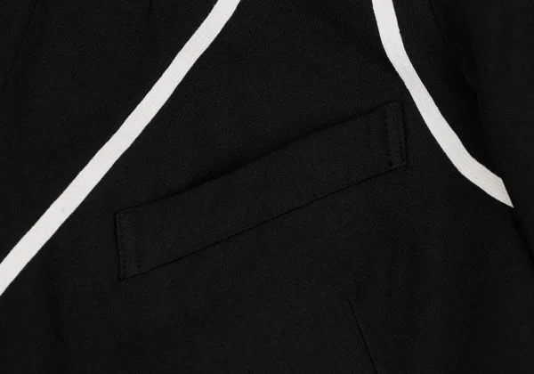 COMME des GARCONS Poly Taping Design Swallowtail Jacket K-166893_007