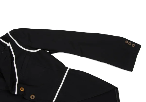 COMME des GARCONS Poly Taping Design Swallowtail Jacket K-166893_010