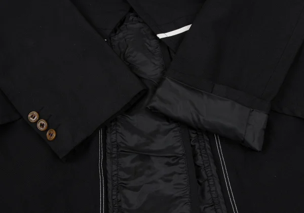 COMME des GARCONS Poly Taping Design Swallowtail Jacket K-166893_011