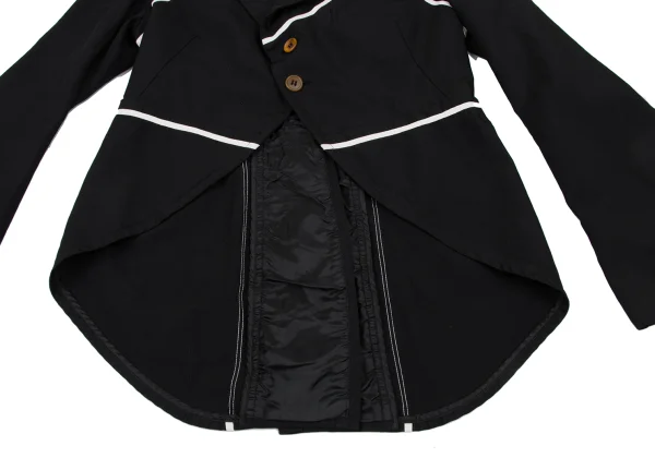 COMME des GARCONS Poly Taping Design Swallowtail Jacket K-166893_012