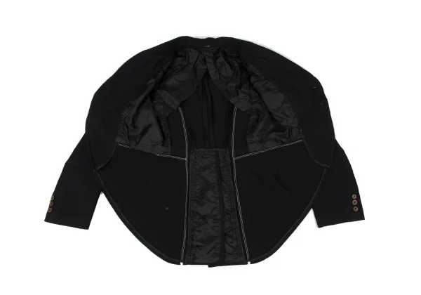 COMME des GARCONS Poly Taping Design Swallowtail Jacket K-166893_013