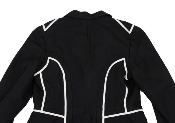 COMME des GARCONS Poly Taping Design Swallowtail Jacket K-166893_015