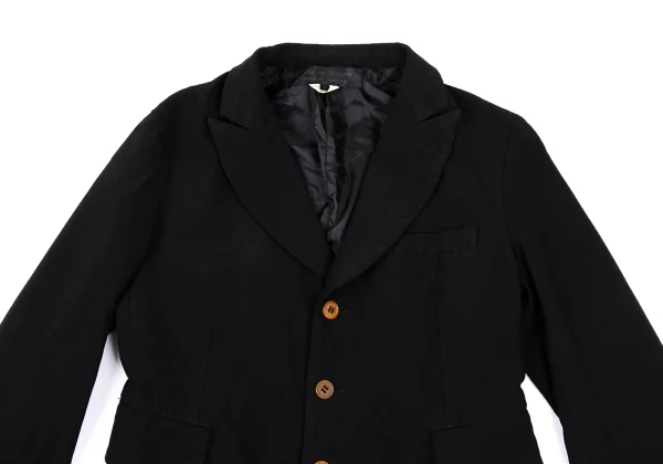 COMME des GARCONS Poly Cuff Tiered Peak Lapel Jacket K-166895_003