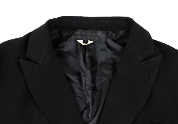 COMME des GARCONS Poly Cuff Tiered Peak Lapel Jacket K-166895_004
