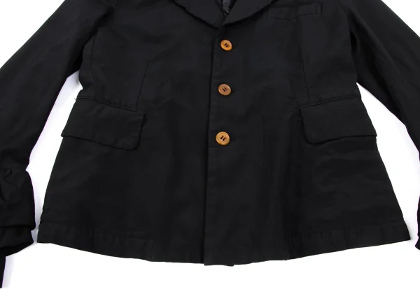 COMME des GARCONS Poly Cuff Tiered Peak Lapel Jacket K-166895_012
