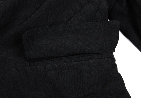 COMME des GARCONS Poly Cuff Tiered Peak Lapel Jacket K-166895_013