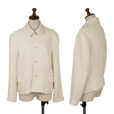 COMME des GARCONS Silk Tweed Round Collar Jacket