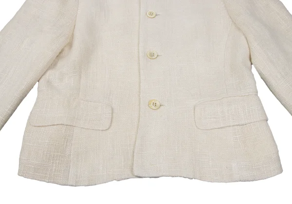 COMME des GARCONS Silk Tweed Round Collar Jacket K-166900_009