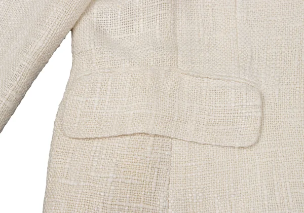 COMME des GARCONS Silk Tweed Round Collar Jacket K-166900_010