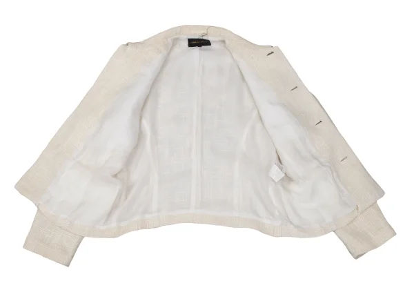 COMME des GARCONS Silk Tweed Round Collar Jacket K-166900_011