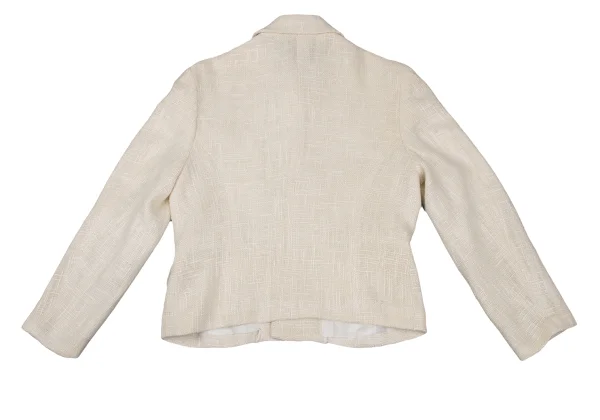 COMME des GARCONS Silk Tweed Round Collar Jacket K-166900_012