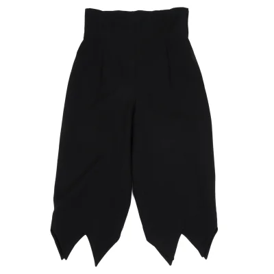 COMME des GARCONS Wool Gaba Zigzag Hem Cropped Pants