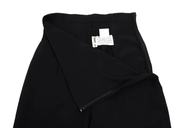 COMME des GARCONS Wool Gaba Zigzag Hem Cropped Pants K-166909_003