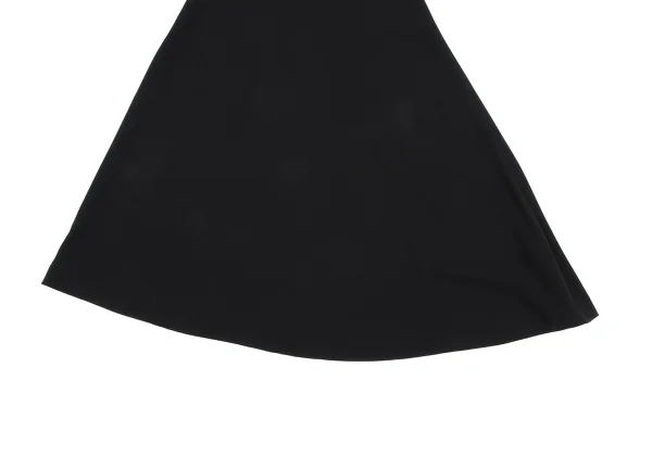 Yohji Yamamoto NOIR Wool Side Belt Asymmetrical Skirt K-166910_006