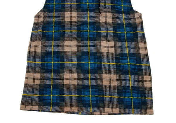 sunao kuwahara Taped Neck Check Sleeveless Top K-166912_007