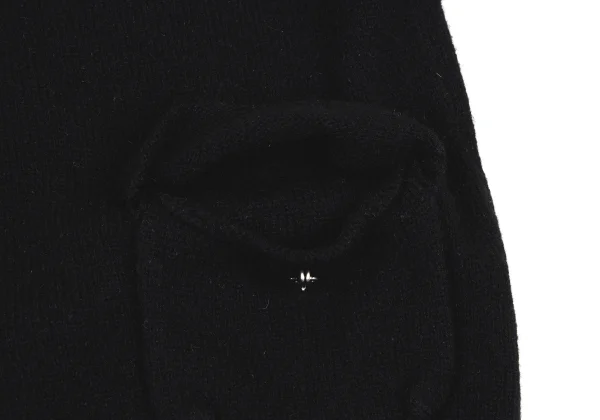 sunao kuwahara Floral- Lined Wool V-neck Knit Sweater K-166913_010