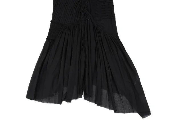 sunao kuwahara Gathered Tuck Design V-neck Dress K-166919_007