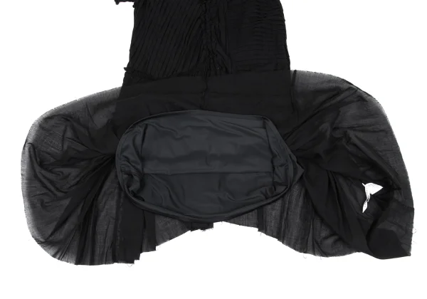 sunao kuwahara Gathered Tuck Design V-neck Dress K-166919_010