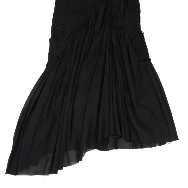 sunao kuwahara Gathered Tuck Design V-neck Dress K-166919_014