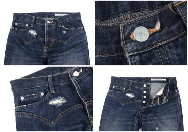 sunao kuwahara Western Yoke Pocket Design Crush Jeans K-166922_004