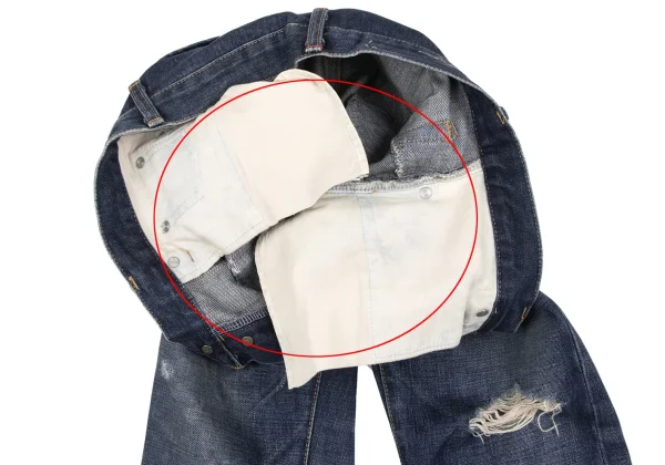 sunao kuwahara Western Yoke Pocket Design Crush Jeans K-166922_006