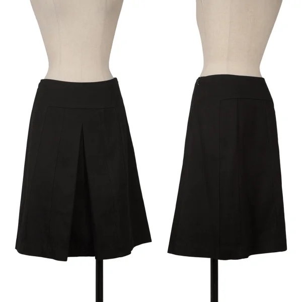 ポールスミス ブラックPaul Smith BLACK コットン台形スカート 黒38