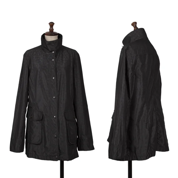 エヴェックス バイ クリツィアEVEX by KRIZIA ポリレオパードスナップボタンジャケット 濃紺42