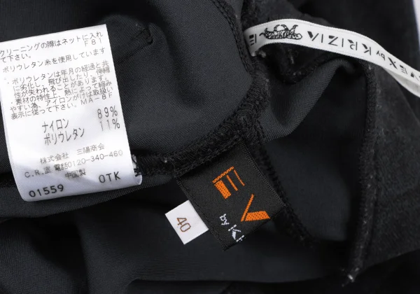 EVEX by KRIZIA Nylon Stretch Patterned Cropped Pants K-166927_010