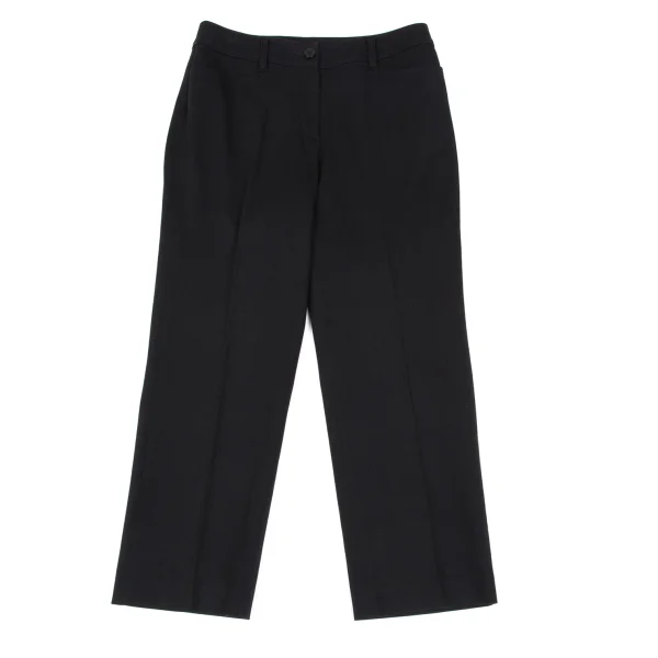 EVEX by KRIZIA Cotton Blend Stretch Cropped Pants Black 40 K-166929_001