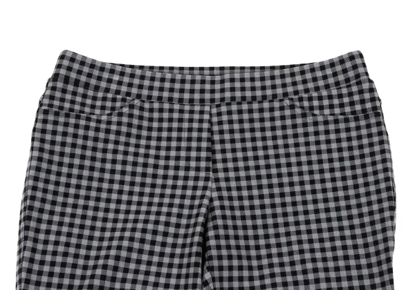 EVEX by KRIZIA Nylon Stretch Check Cropped Pants K-166930_002