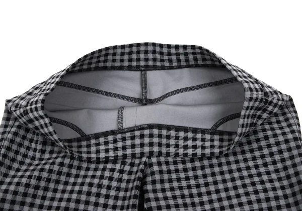 EVEX by KRIZIA Nylon Stretch Check Cropped Pants K-166930_004