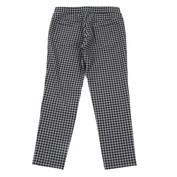 EVEX by KRIZIA Nylon Stretch Check Cropped Pants K-166930_007