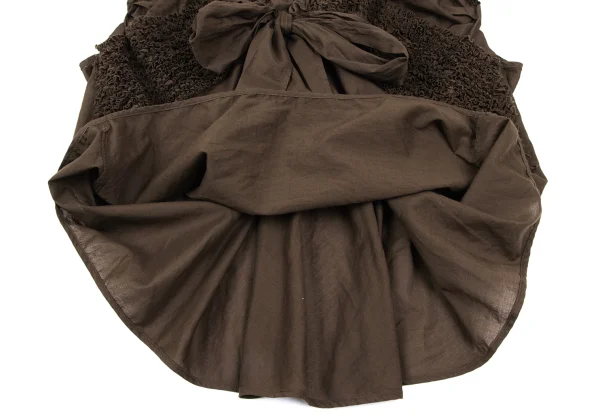 zucca Dyed Gather Design Open Neck Blouse K-166931_010