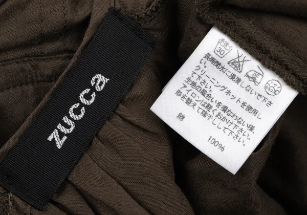 zucca Dyed Gather Design Open Neck Blouse K-166931_015