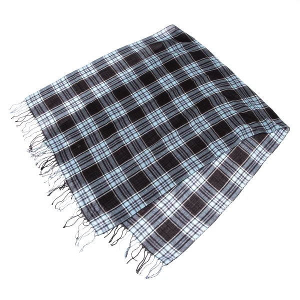 sunao kuwahara Mohair Blend Wool Check Stole K-166933_002