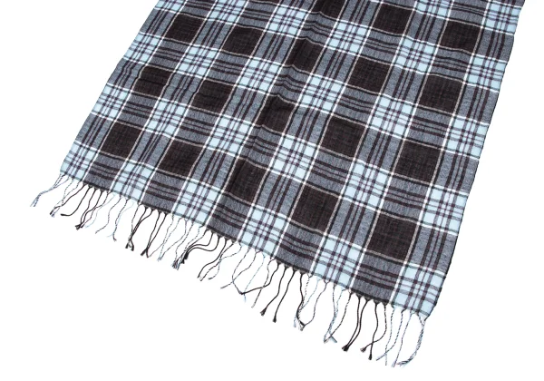 sunao kuwahara Mohair Blend Wool Check Stole K-166933_003