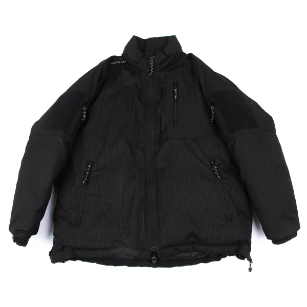 COMME des GARCONS HOMME Switching Wool Striped Down Jacket Black S K-166938_001
