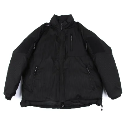 COMME des GARCONS HOMME Switching Wool Striped Down Jacket
