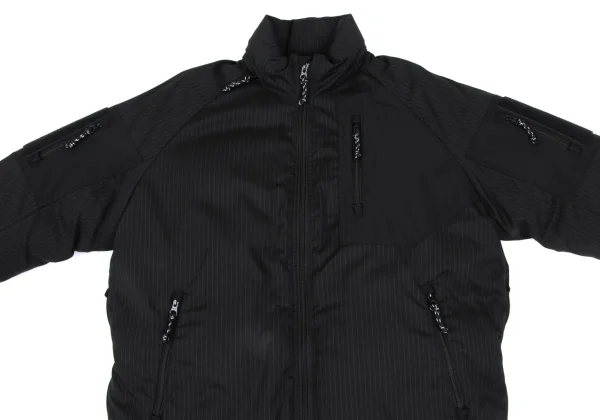 COMME des GARCONS HOMME Switching Wool Striped Down Jacket K-166938_002