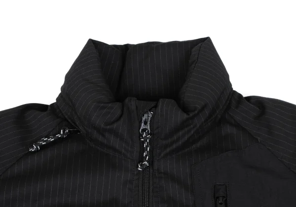 COMME des GARCONS HOMME Switching Wool Striped Down Jacket K-166938_003