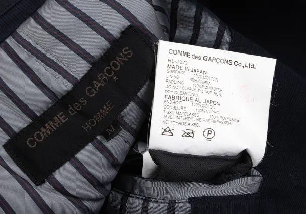 COMME des GARCONS HOMME Wrinkled Cotton Padded Jacket K-166939_016