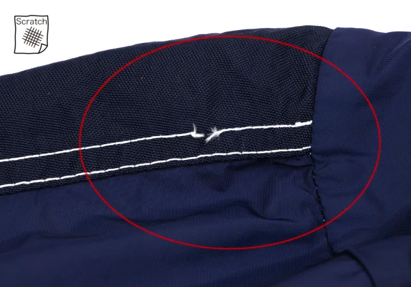 COMME des GARCONS HOMME Denim Patch Pocket Puckering Poly Jacket K-166940_003