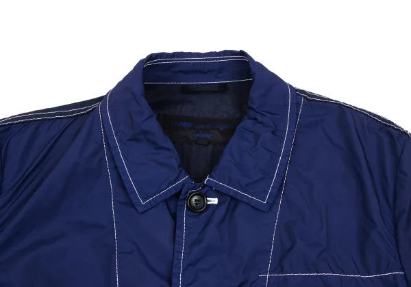 COMME des GARCONS HOMME Denim Patch Pocket Puckering Poly Jacket K-166940_004