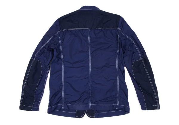 COMME des GARCONS HOMME Denim Patch Pocket Puckering Poly Jacket K-166940_012